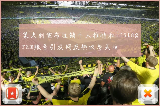 莱夫利宣布注销个人推特和Instagram账号引发网友热议与关注